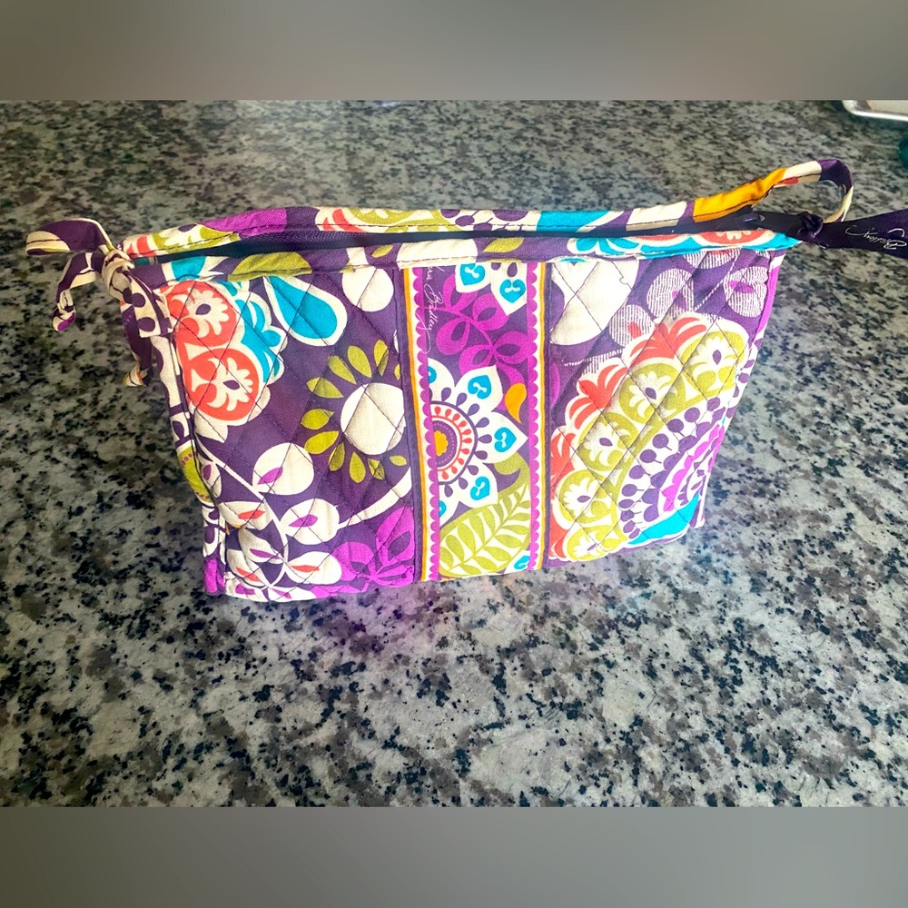 Vera Bradley Cosmetics Makeup Bag 10” x 8.5